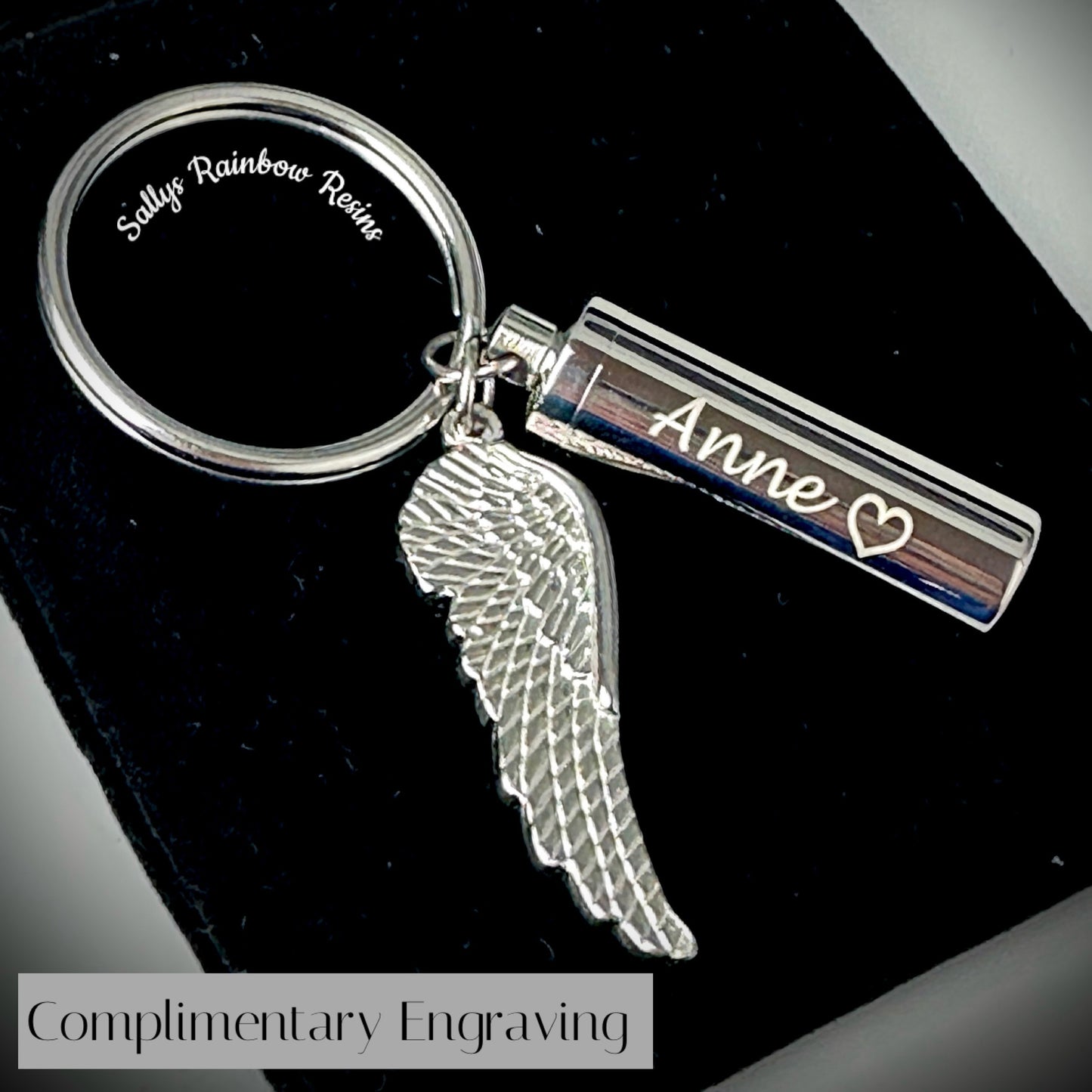Self Filll winged Urn Keyring
