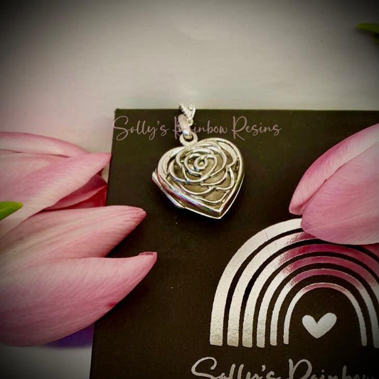 Rose Locket .925 Silver Pendant