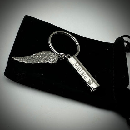 Self Filll winged Urn Keyring