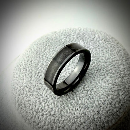 6mm Black/White/ Coloured Ceramic Band Ring