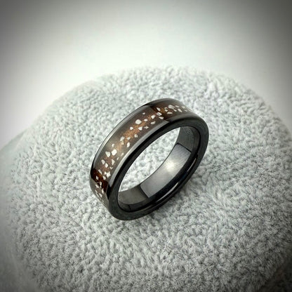 6mm Black/White/ Coloured Ceramic Band Ring