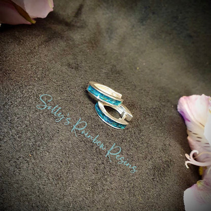 Hooped .925 Silver Stud Earrings