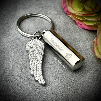 Self Filll winged Urn Keyring