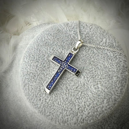 3D .925 Silver Cross Pendant