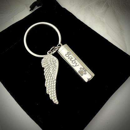 Self Filll winged Urn Keyring