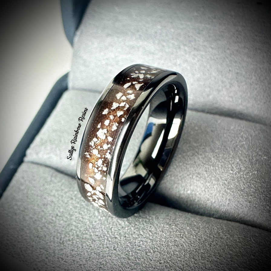 6mm Black/White/ Coloured Ceramic Band Ring