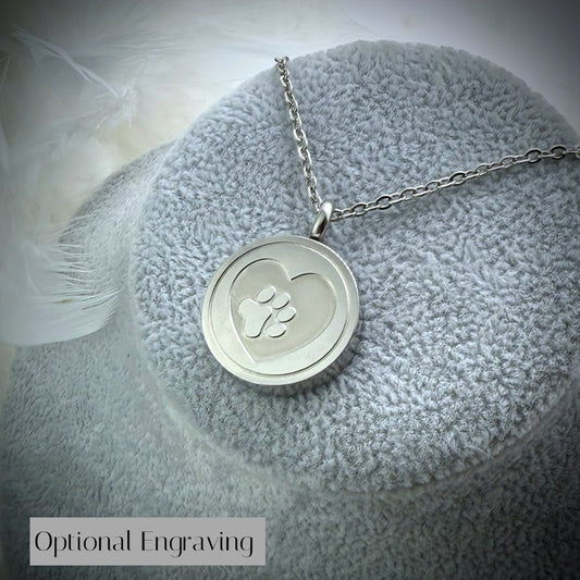 Self Fill Paw Urn Pendant