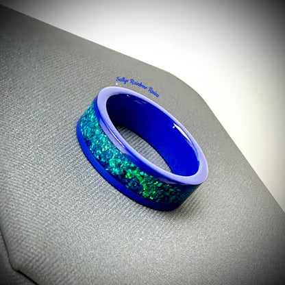 6mm Black/White/ Coloured Ceramic Band Ring