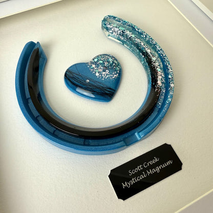 Framed Memorial Ashes / Hair Horseshoe